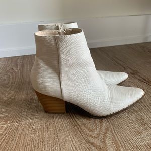 Lulus x Matisse white booties